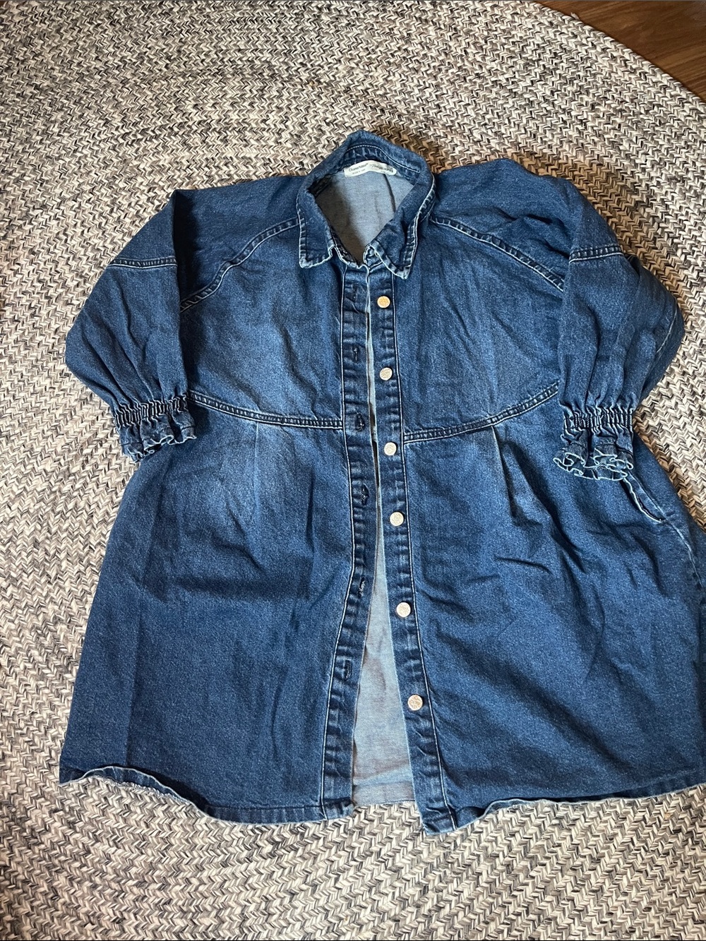 Denim Button-Front Jacket